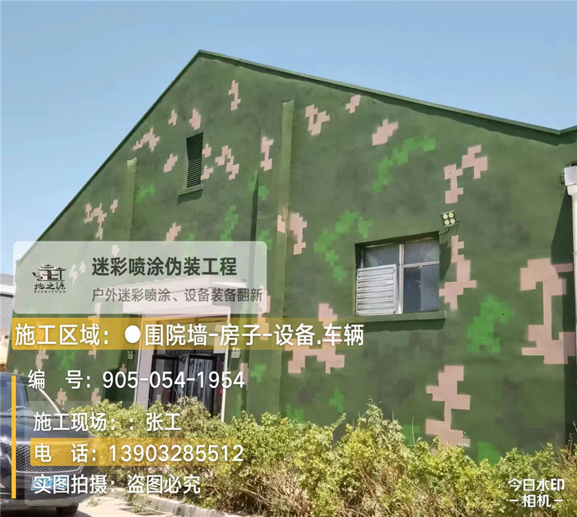 甘南外墙数码迷彩漆施工报价清单（100㎡标准墙面测算）